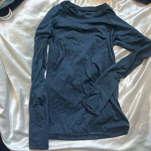 lululemon athletica Blue Long Sleeve Top